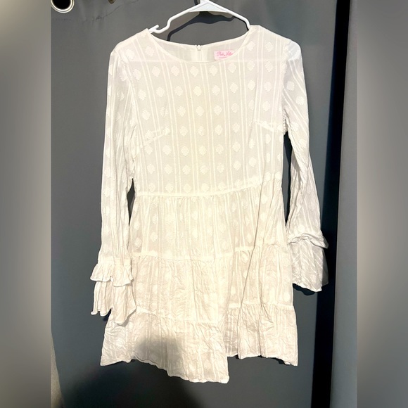 Pink Lily flare sleeve dress - Picture 1 of 2